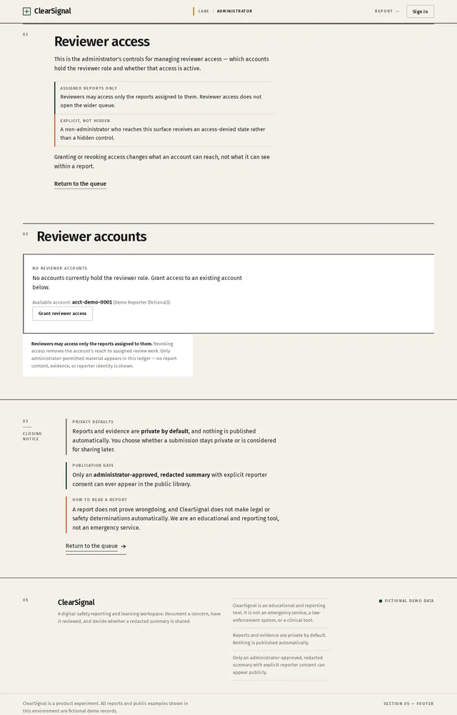 Reviewer Access