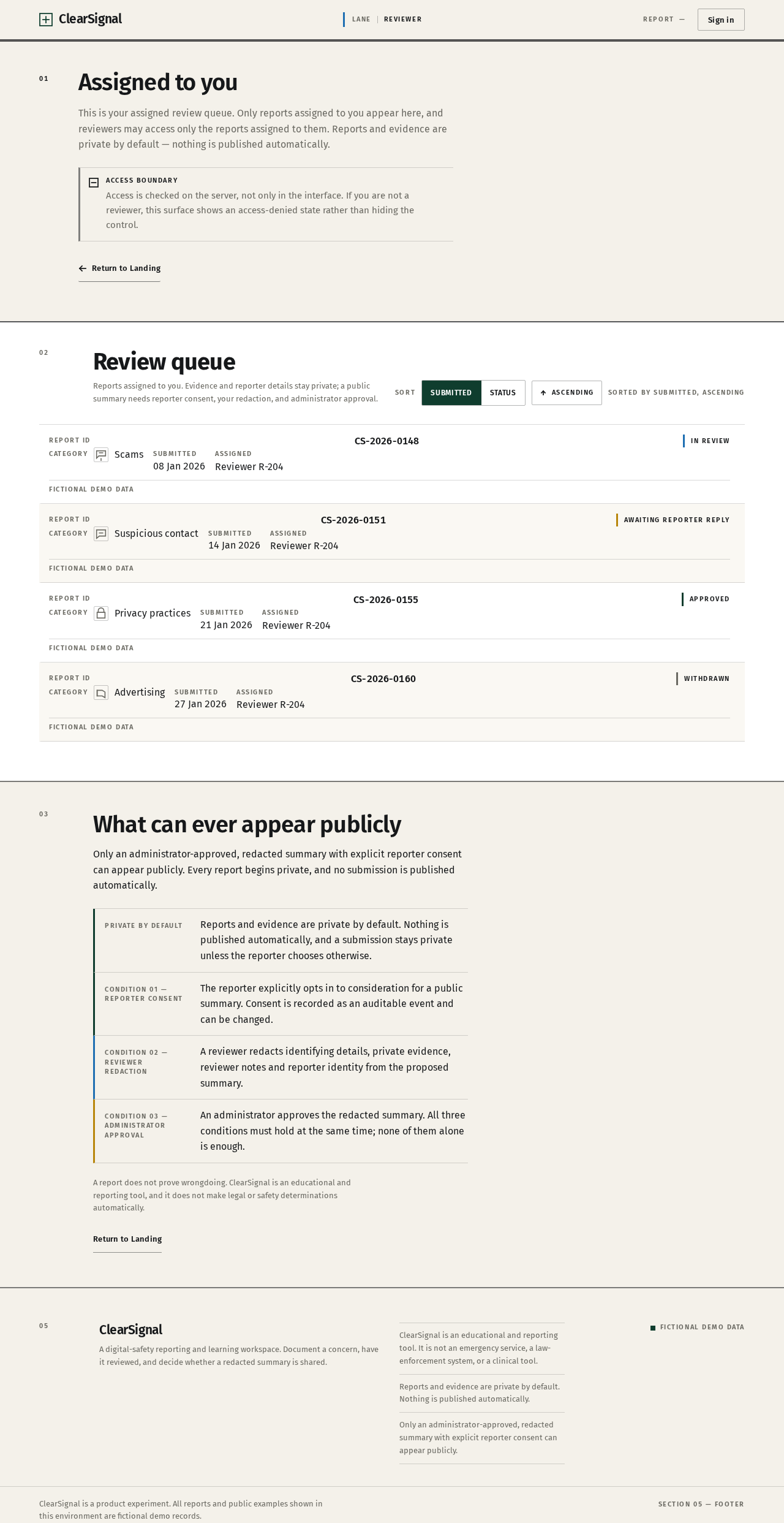 Review Queue design preview