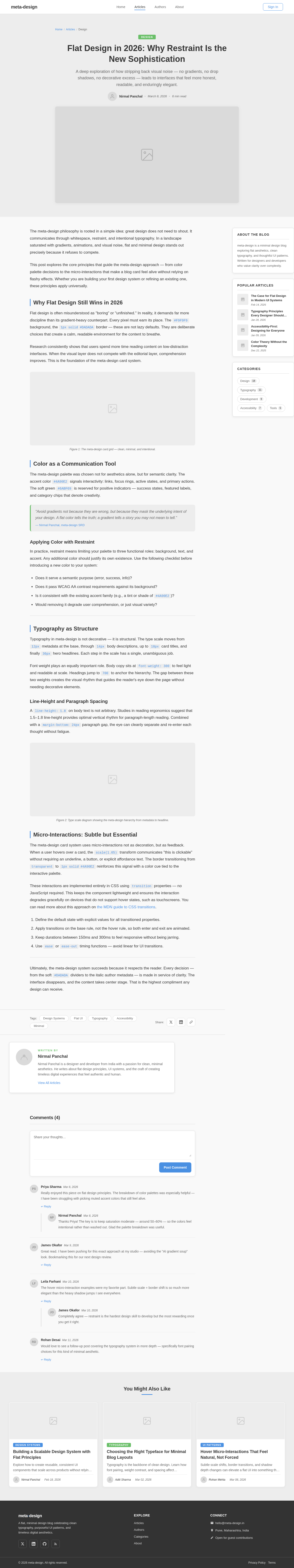 Blog Post design preview