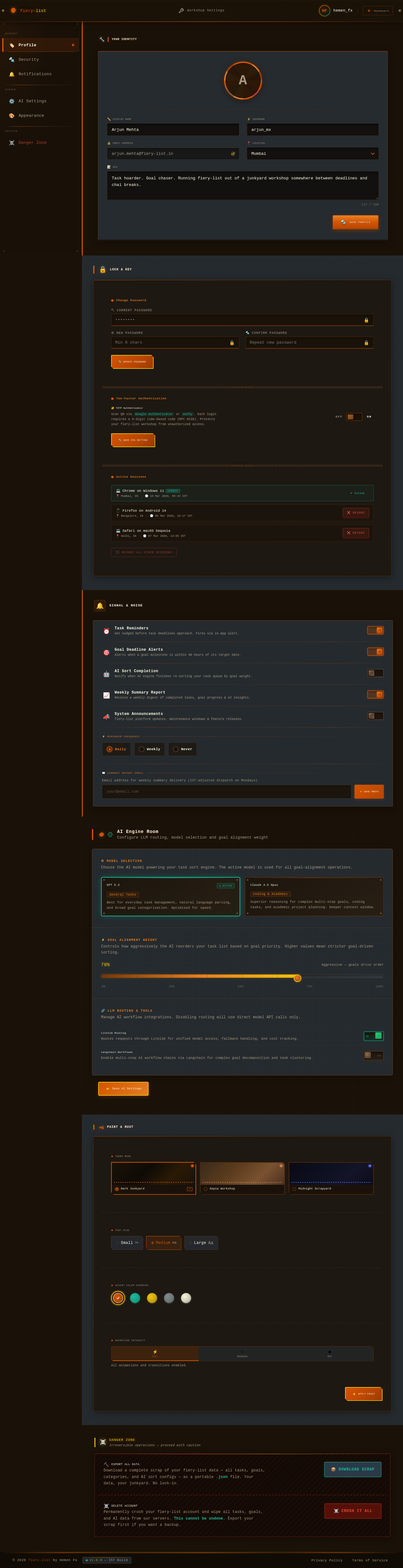 Settings design preview
