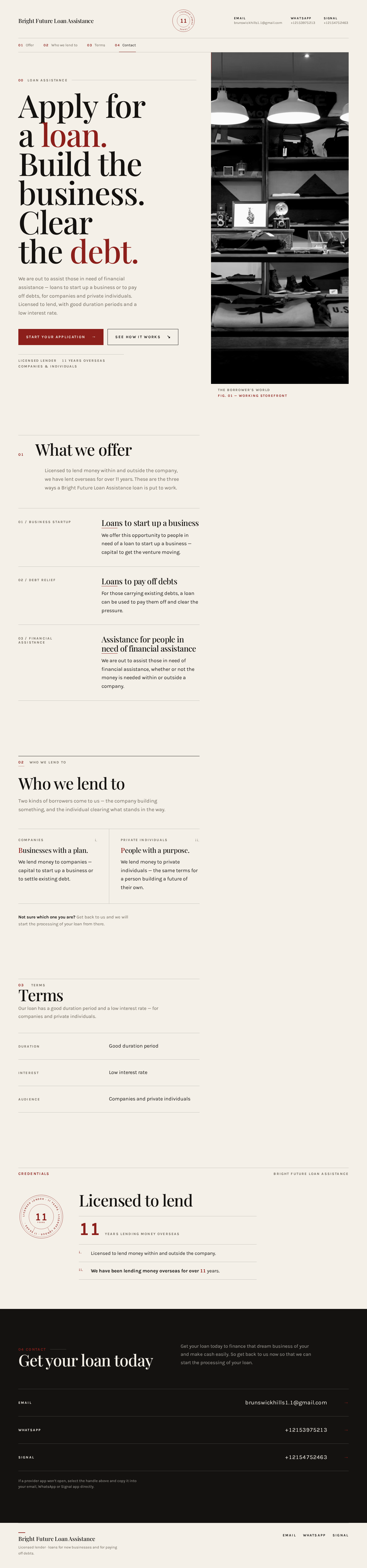 Landing design preview