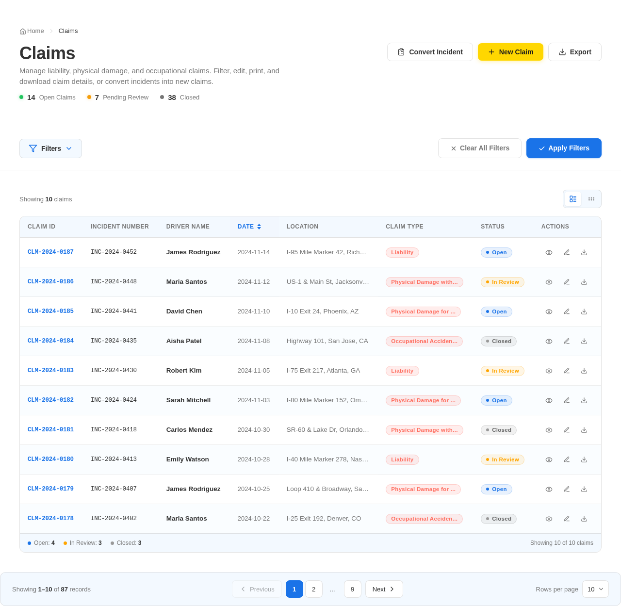 Claims design preview