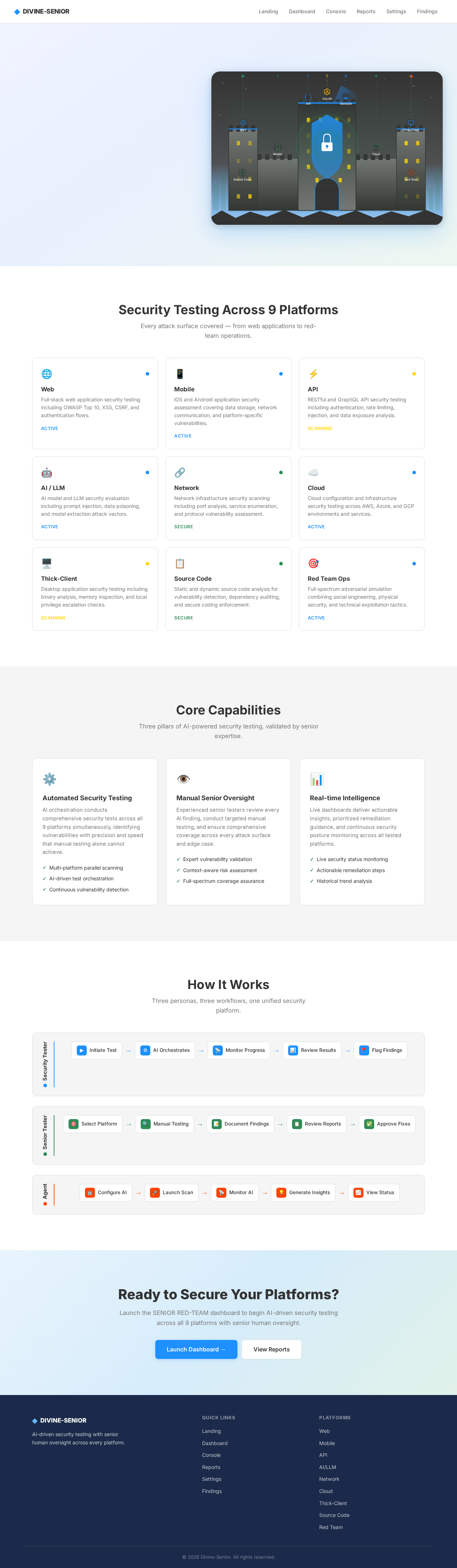 Landing design preview