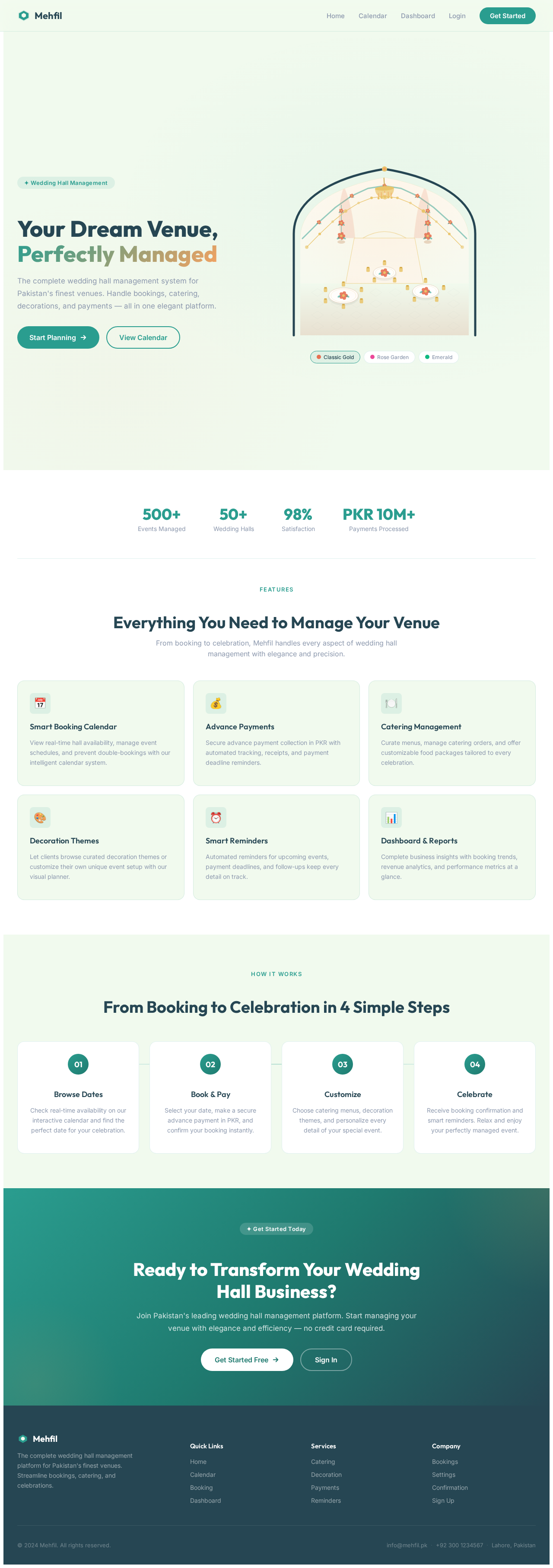 Landing design preview