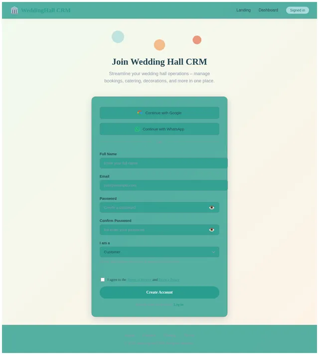 Signup