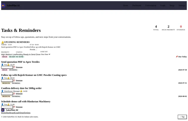 Tasks