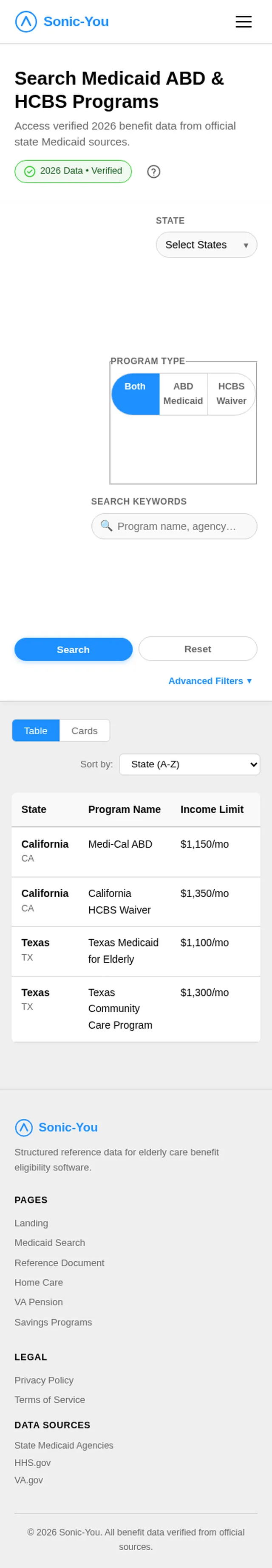 Medicaid Search