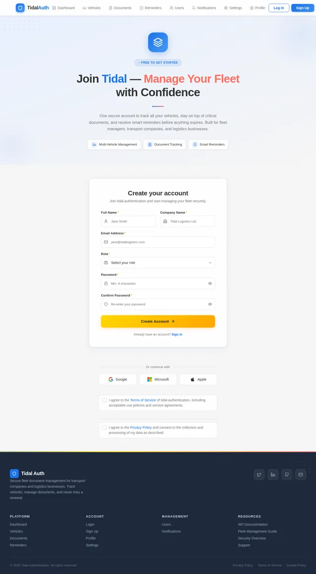 Signup