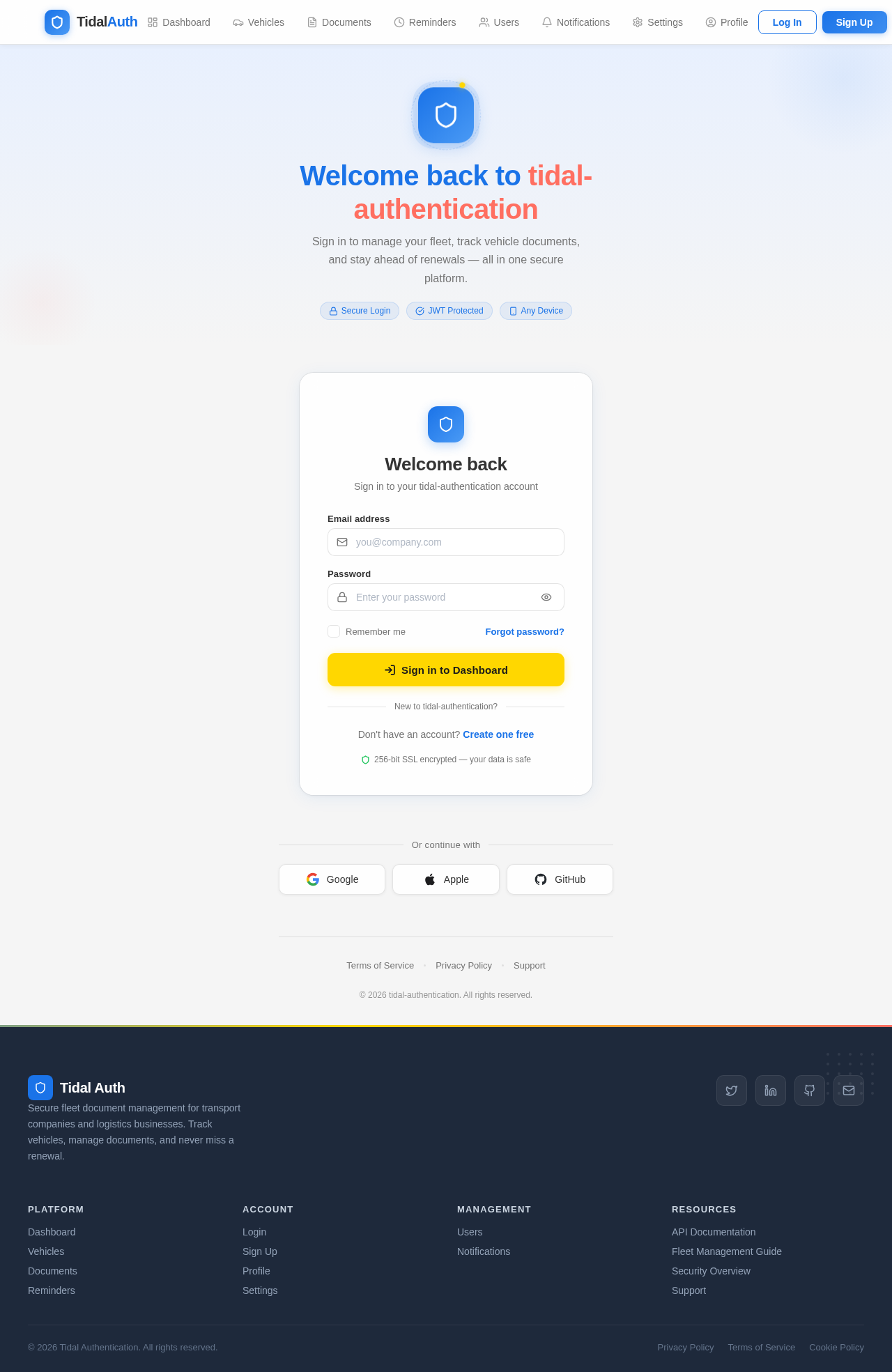 Login design preview