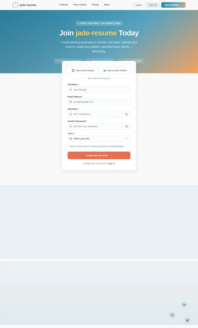 Signup