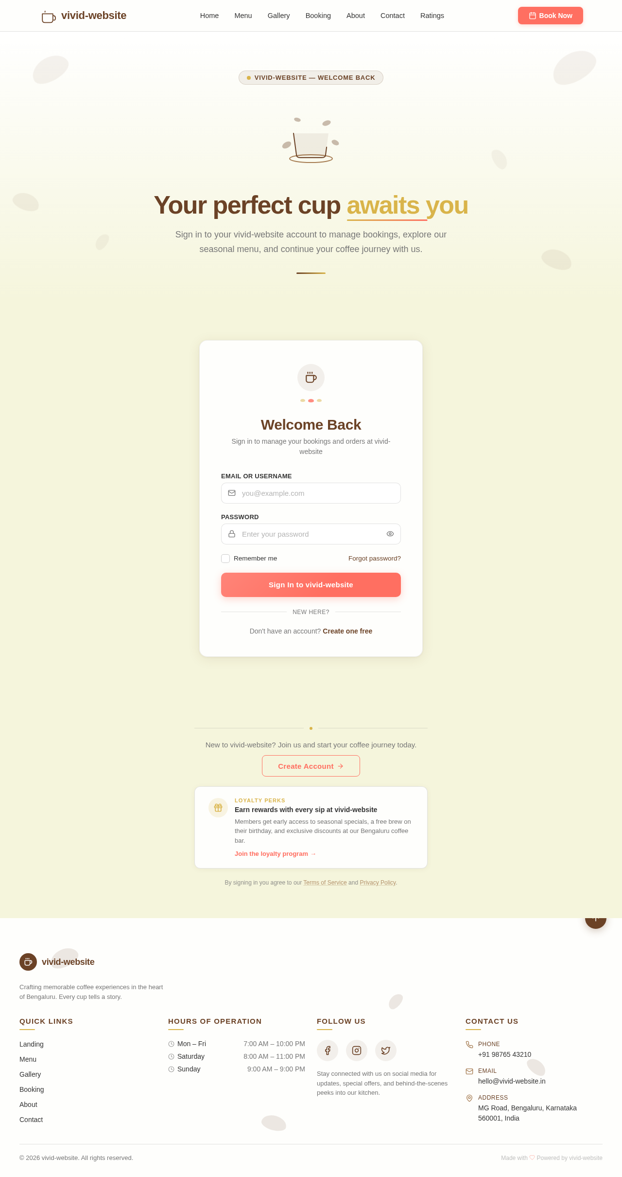 Login design preview