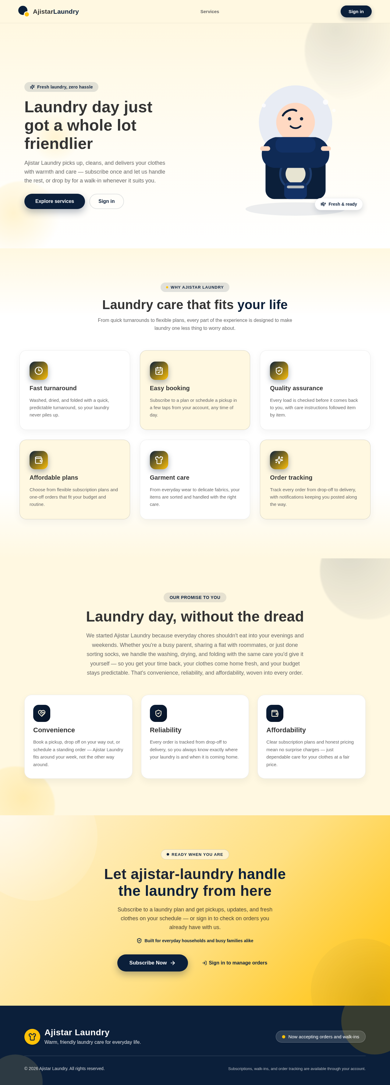 Landing design preview