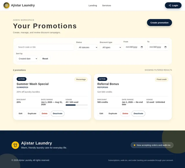 Promotions