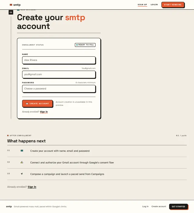 Sign Up