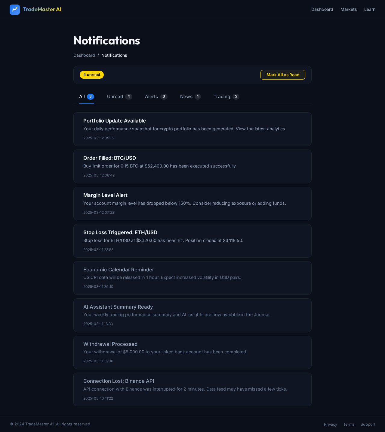Notifications design preview