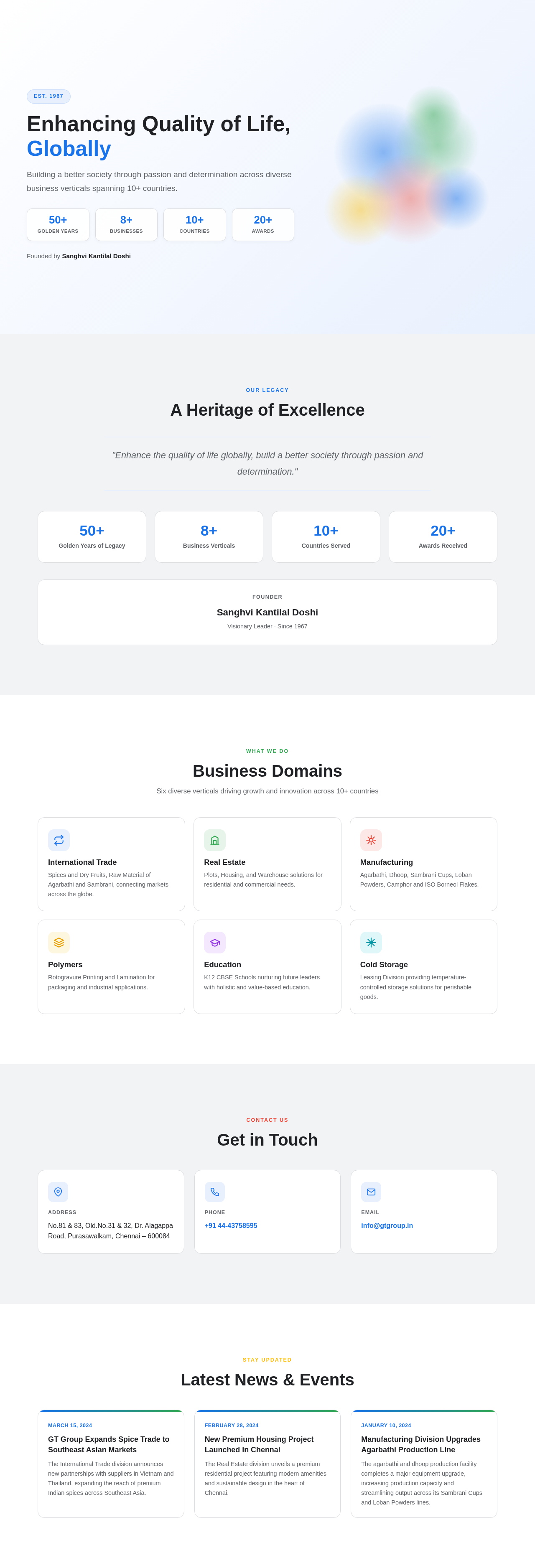 Landing Page design preview