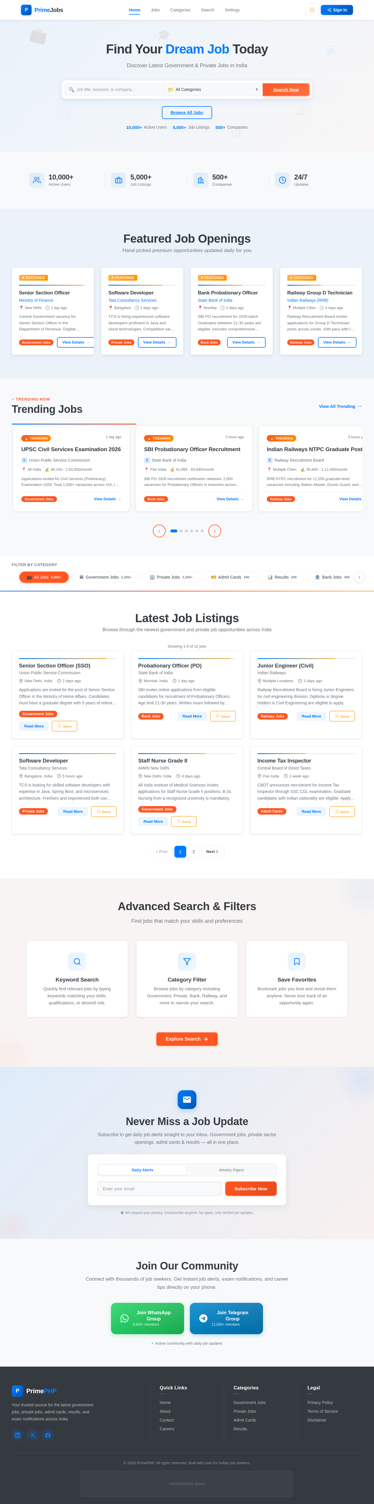 Homepage design preview