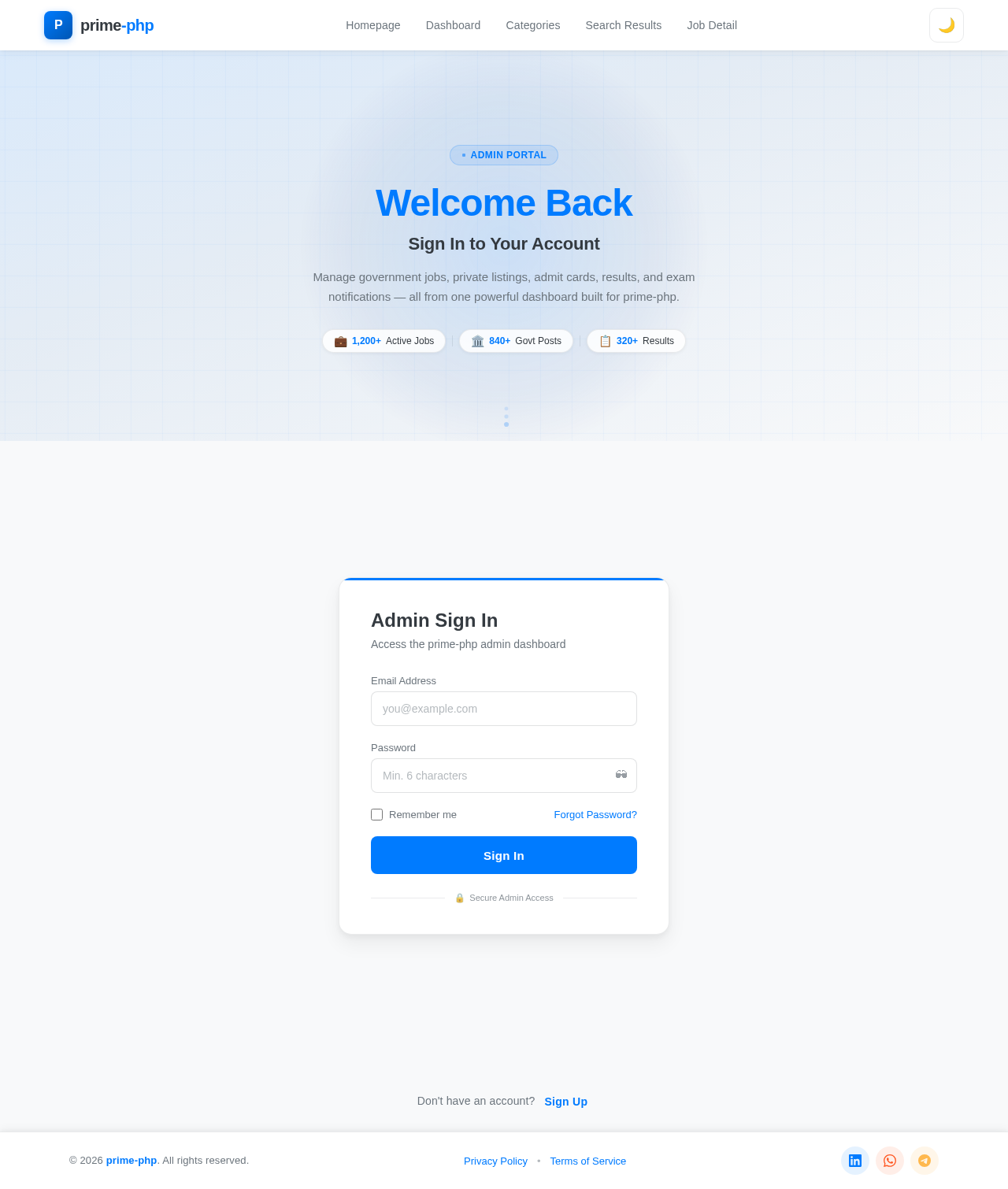 Login design preview