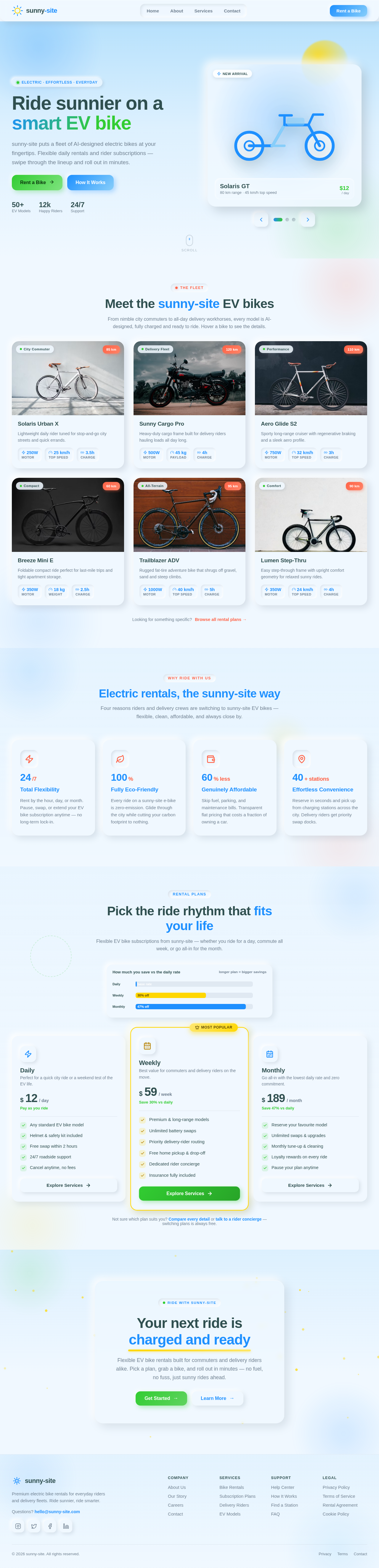 Landing design preview