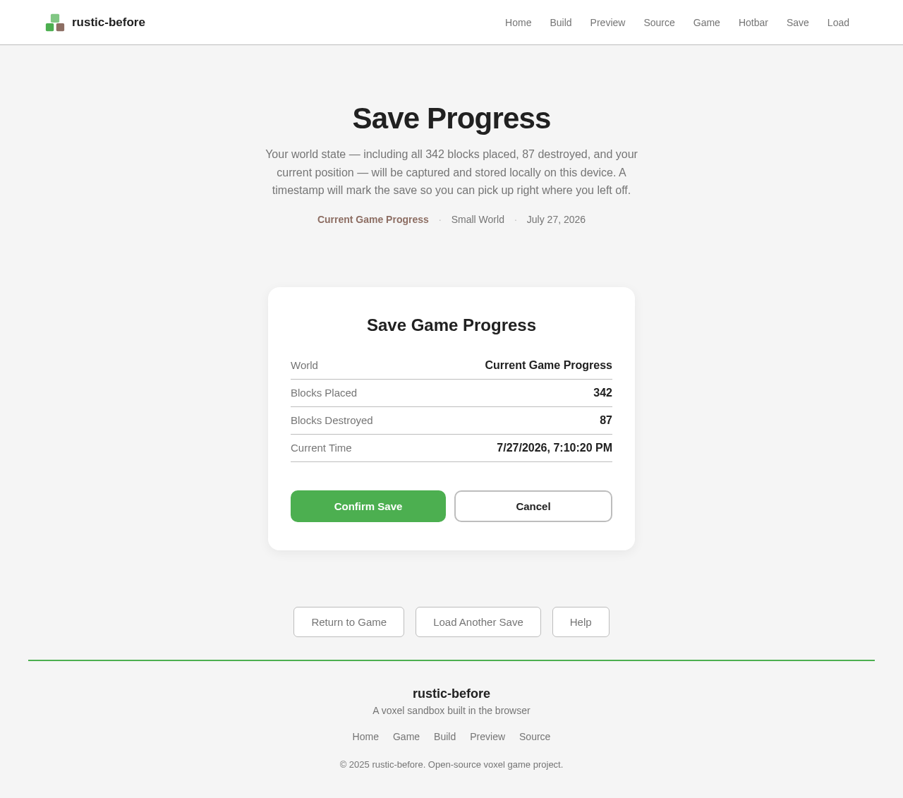 Save design preview