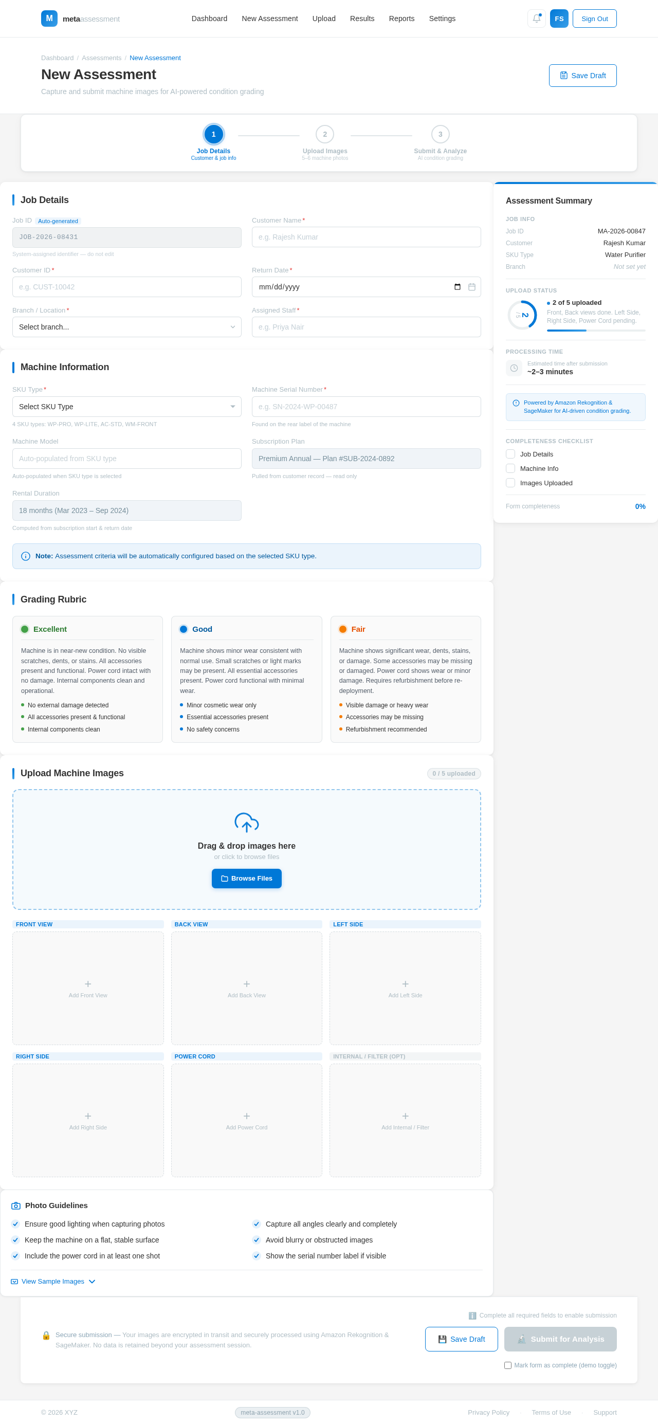 New Assessment design preview