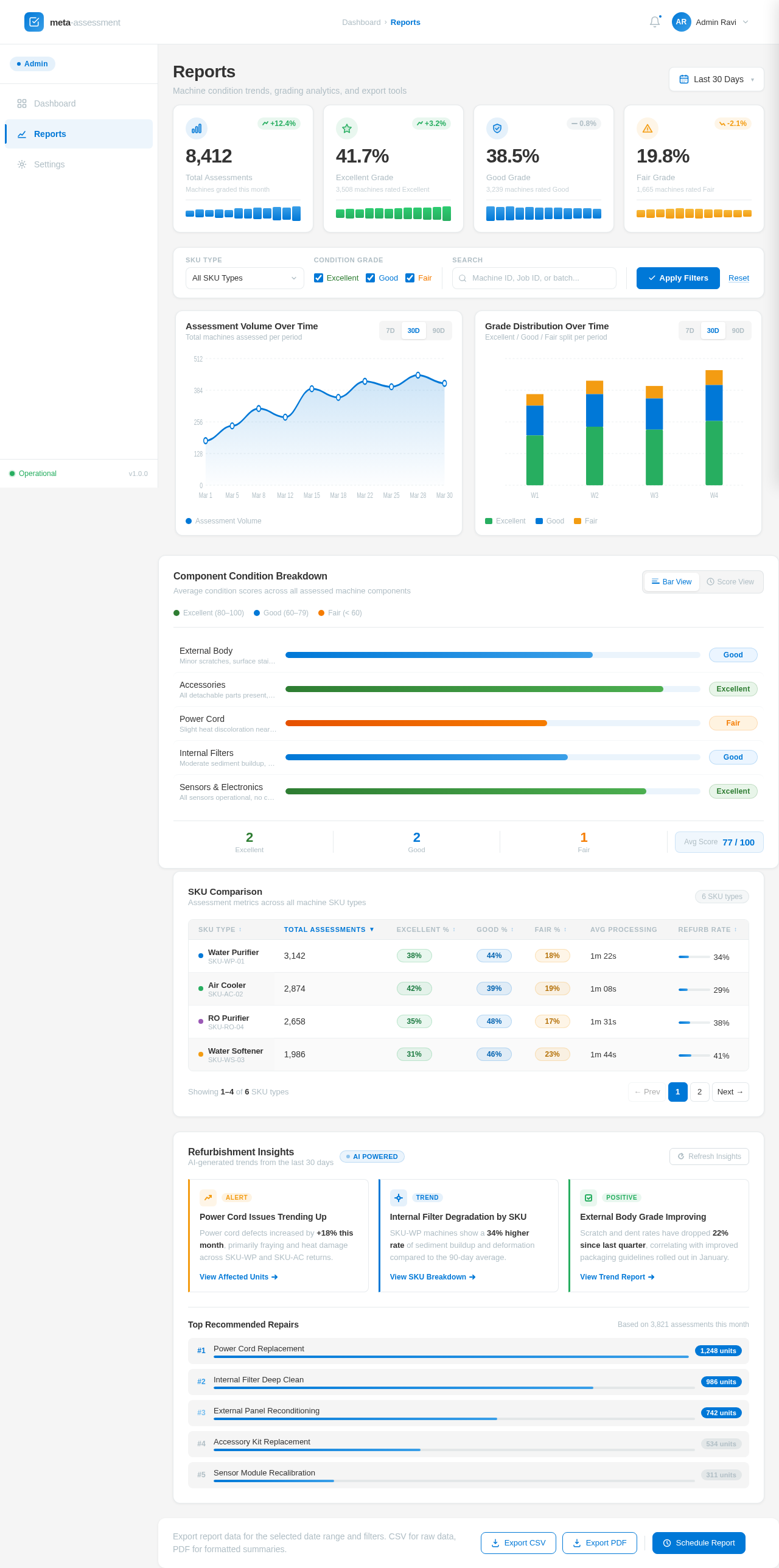 Reports design preview