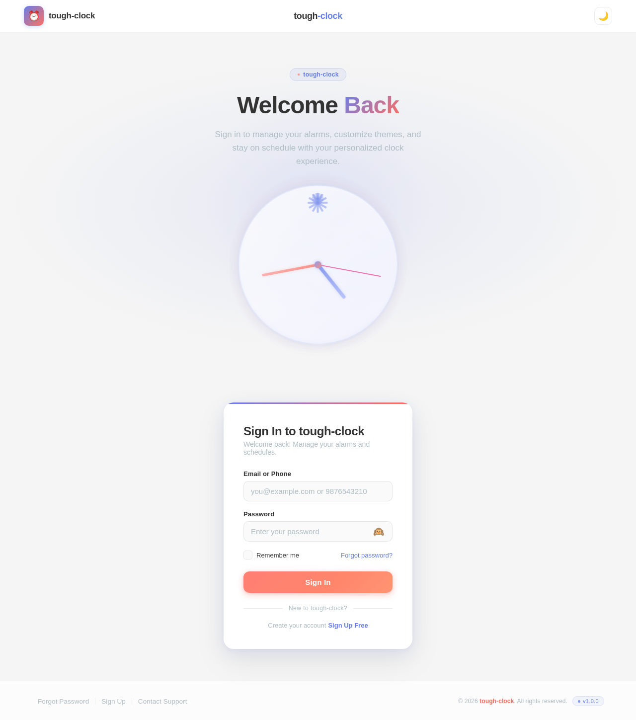 Login design preview