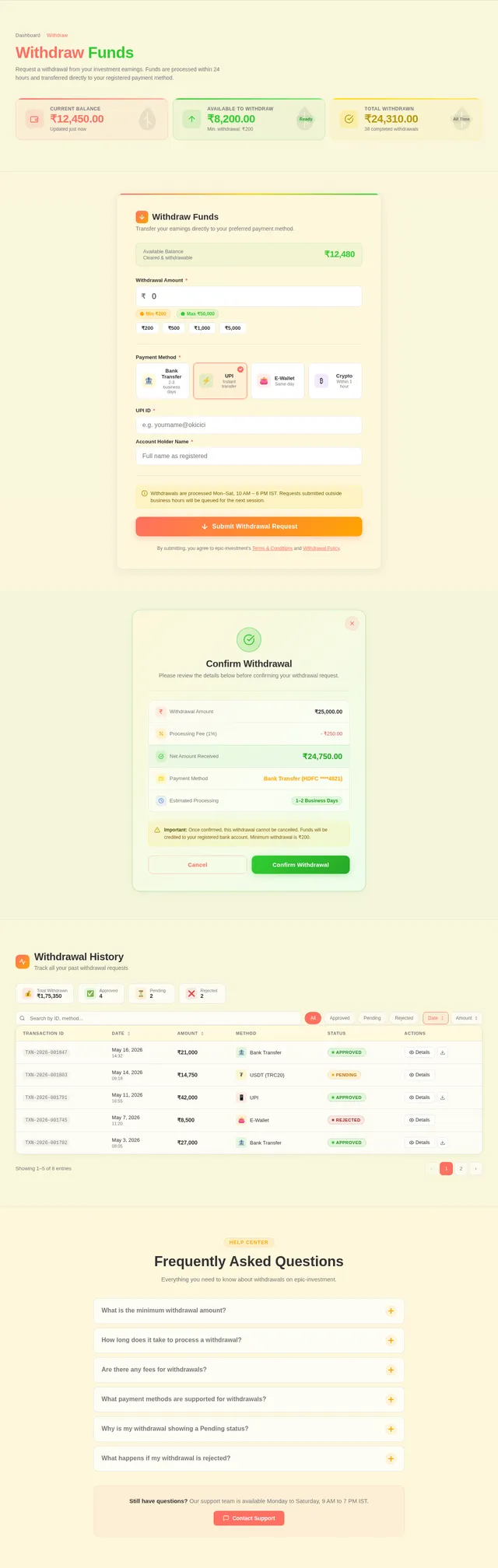 Withdraw