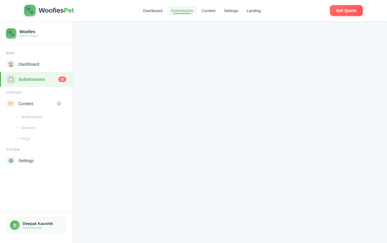 Submissions design preview