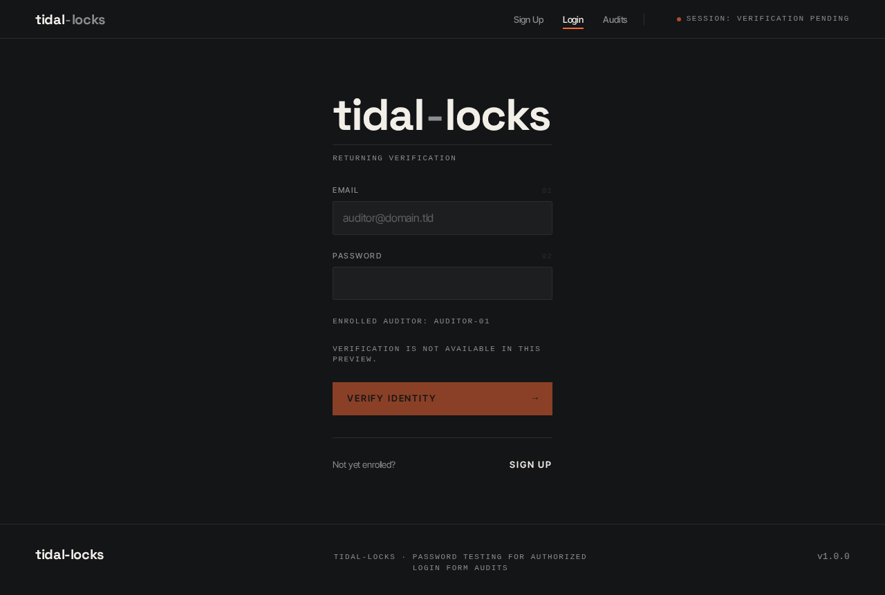 Login design preview