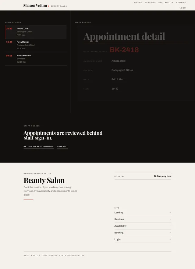 Appointment Details