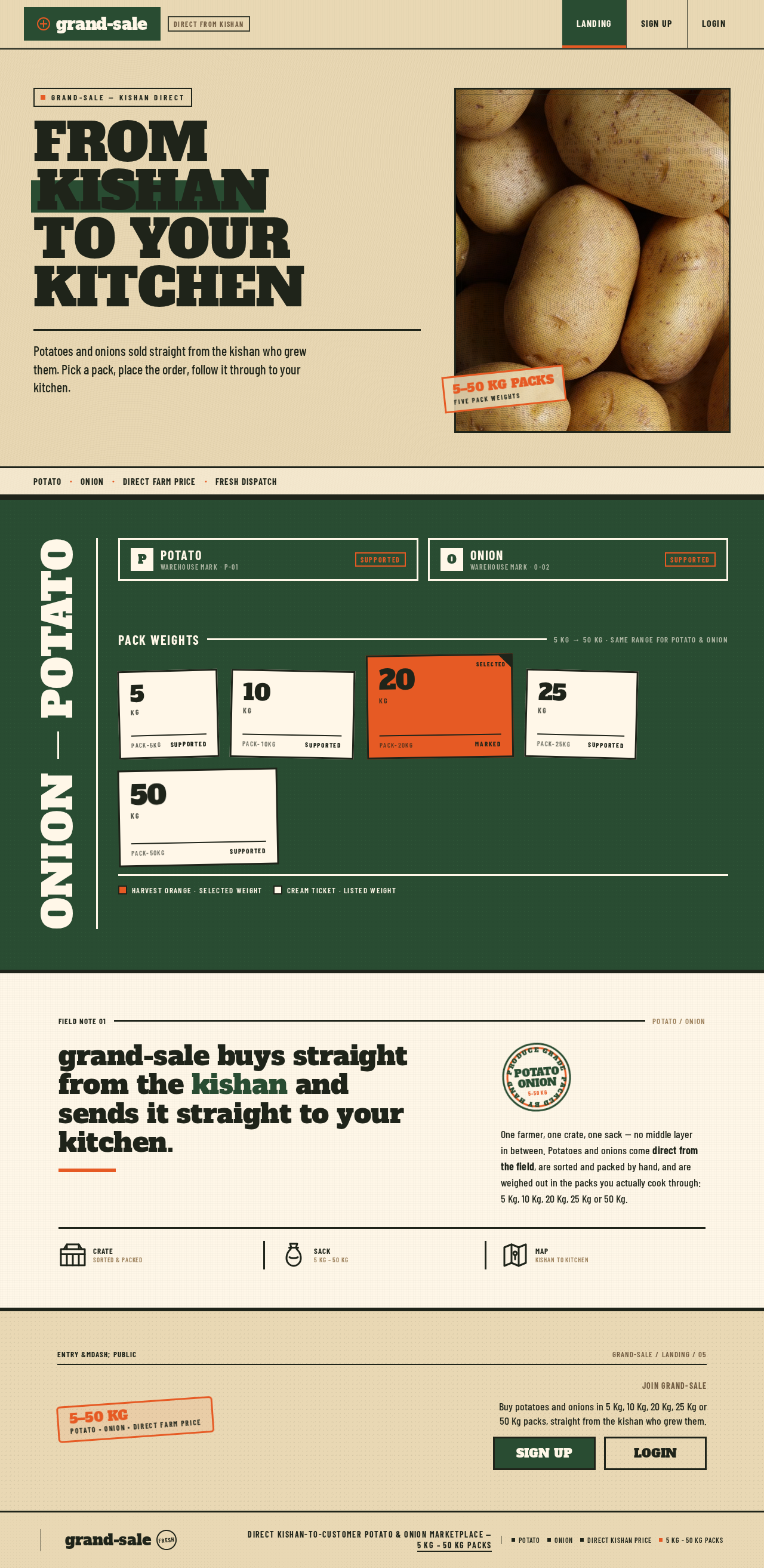 Landing design preview