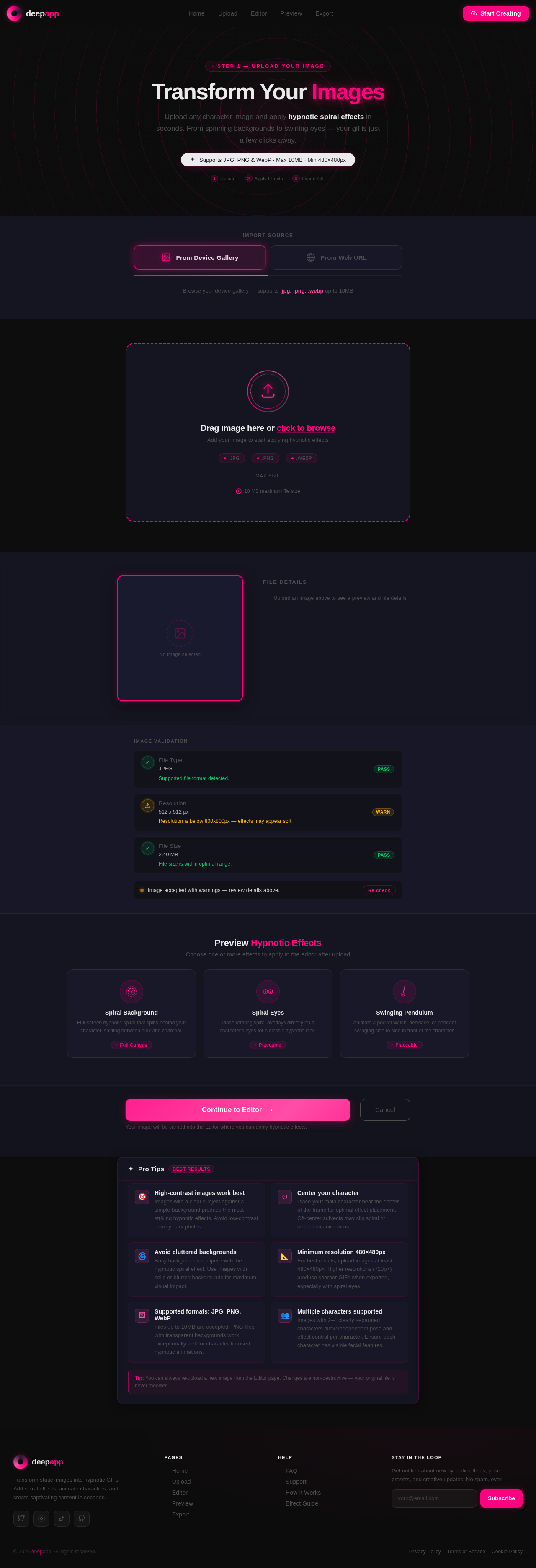 Upload design preview