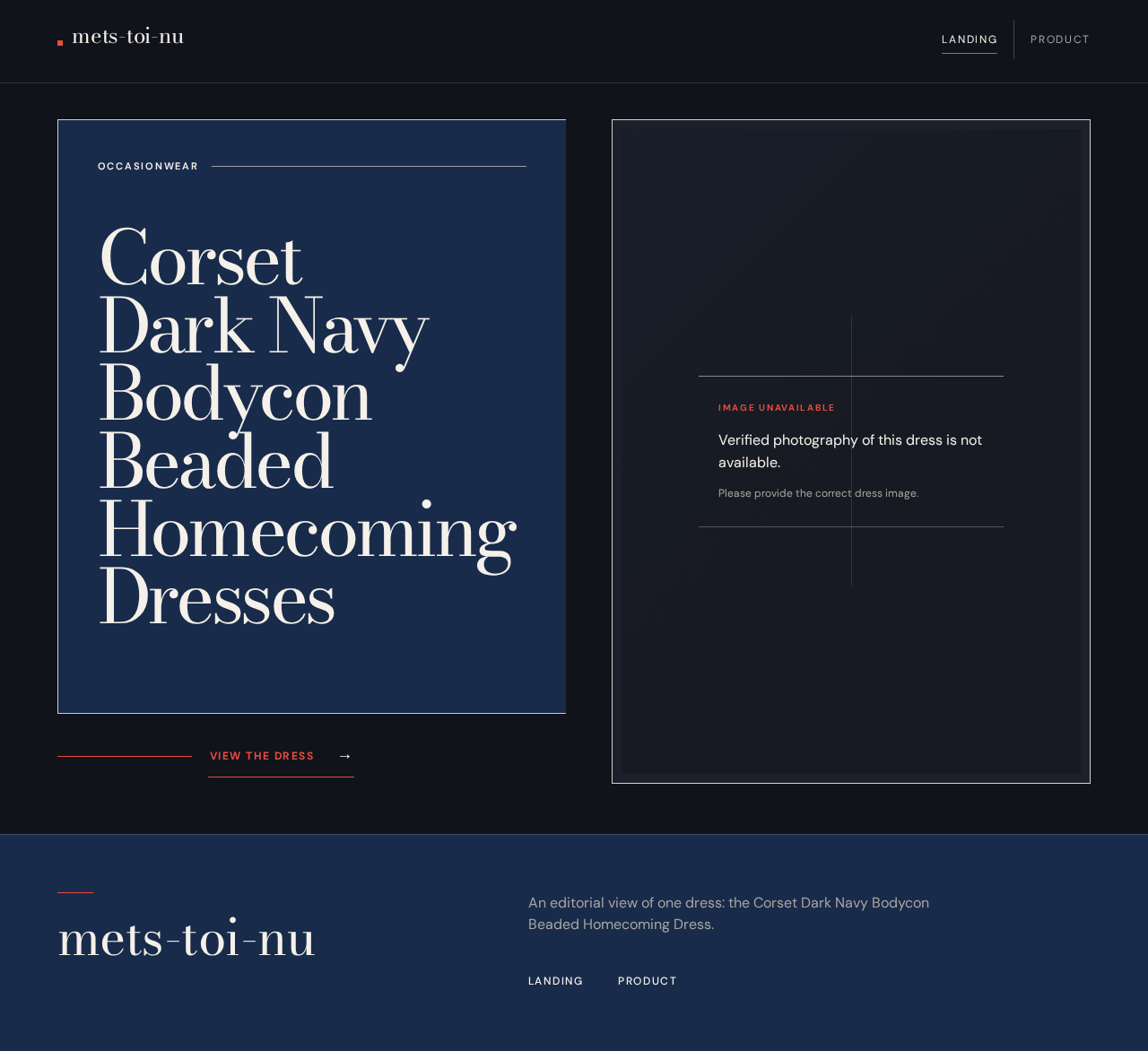 Landing design preview