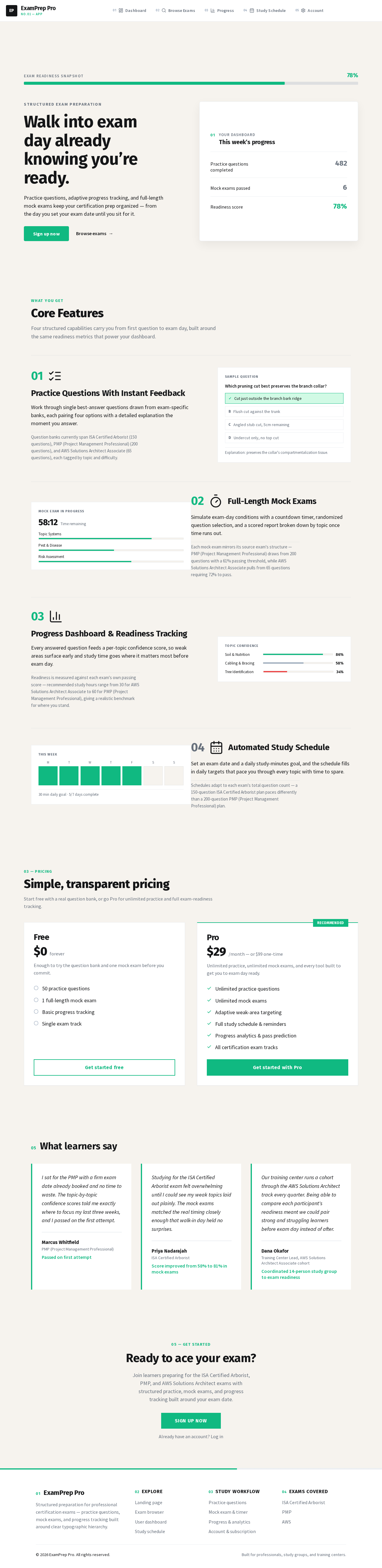 Landing page design preview