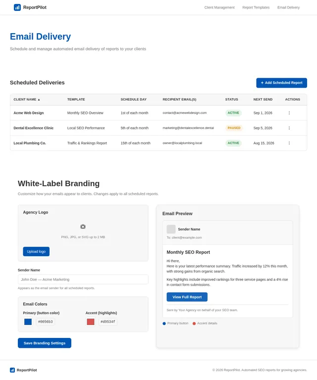 Email Delivery