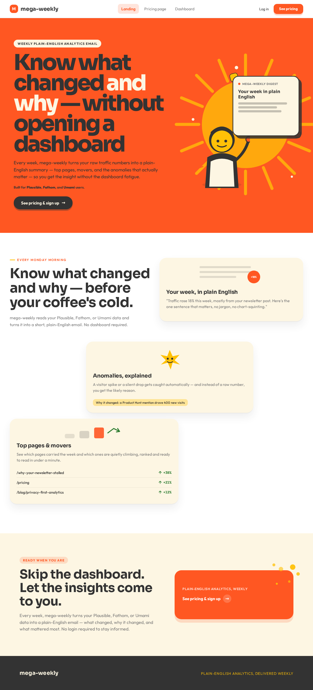 Landing design preview
