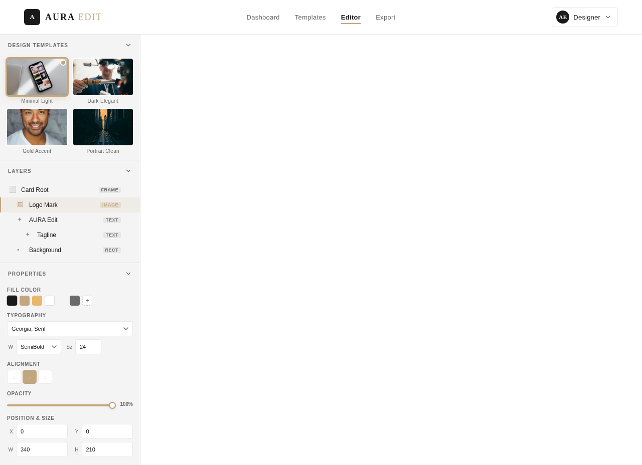 Editor design preview