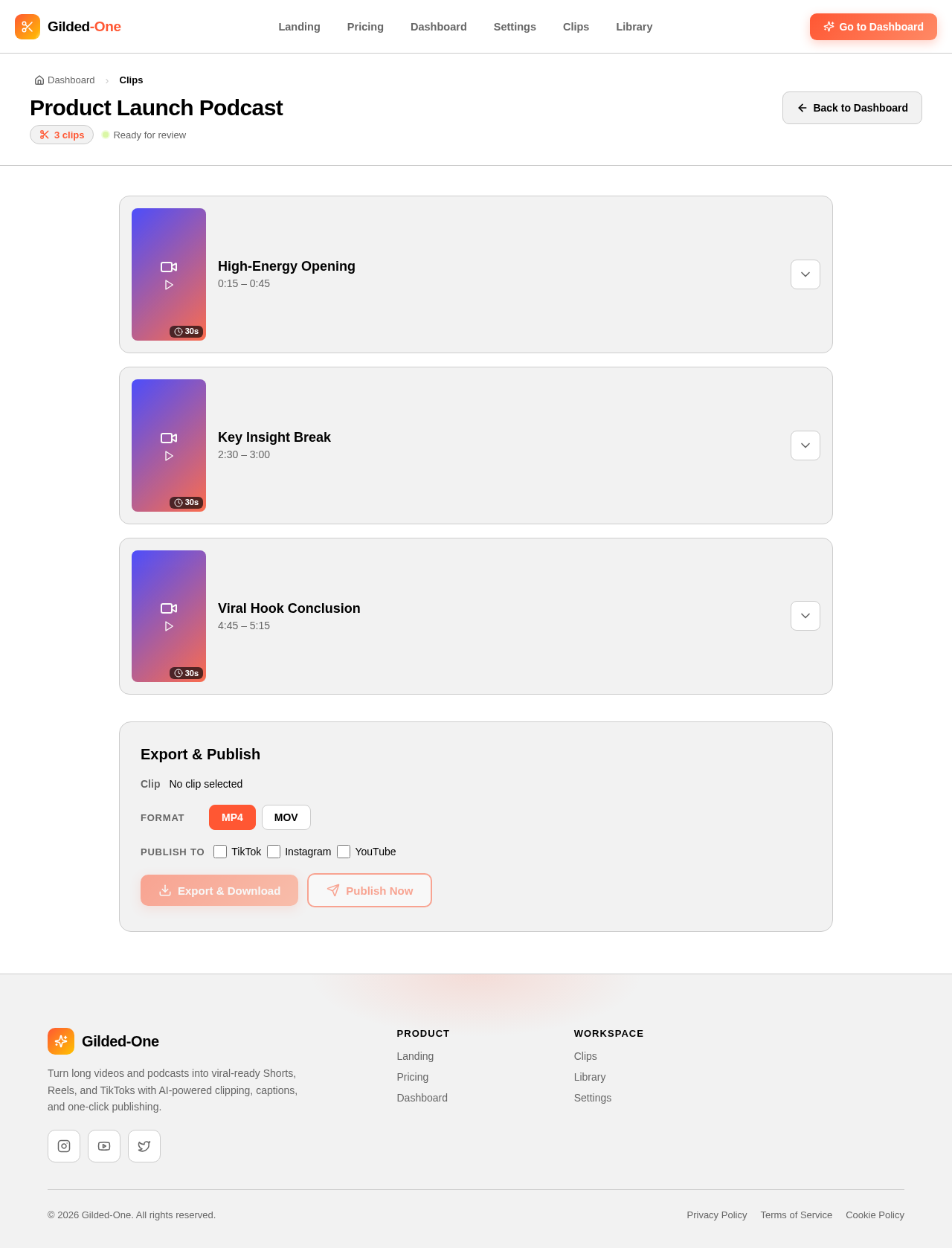 Clips design preview