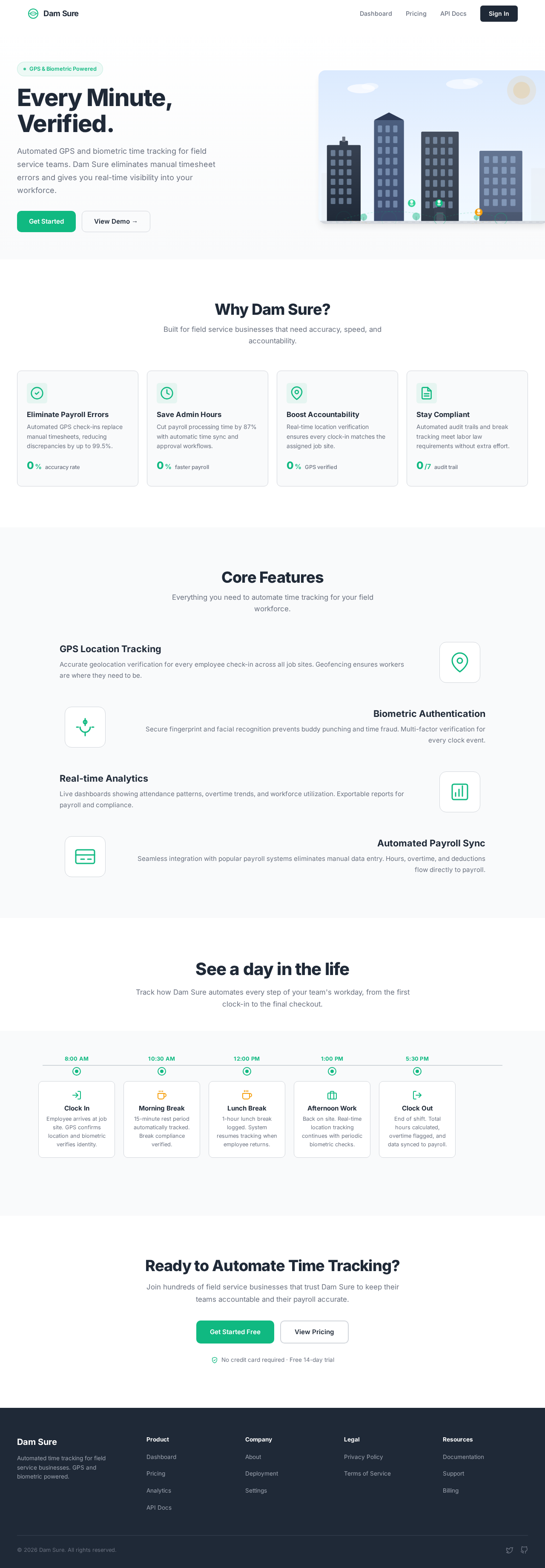 Landing design preview