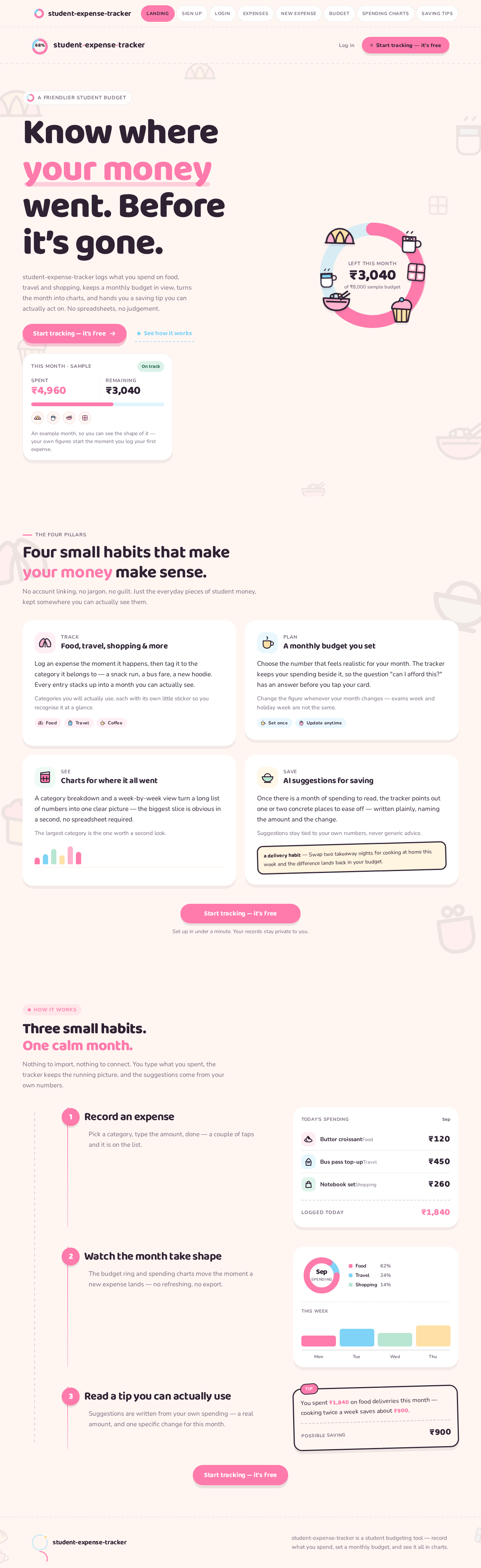 Landing design preview