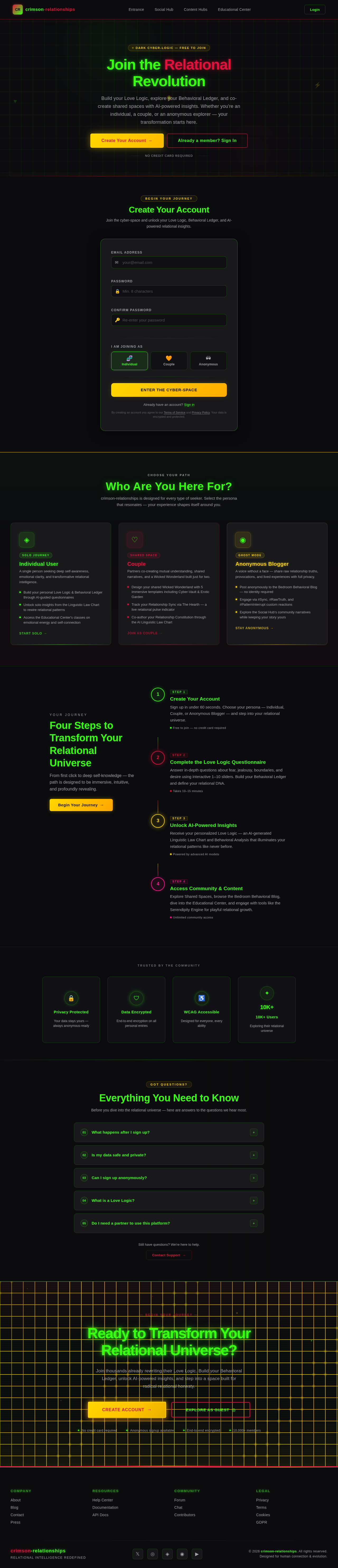 Signup design preview