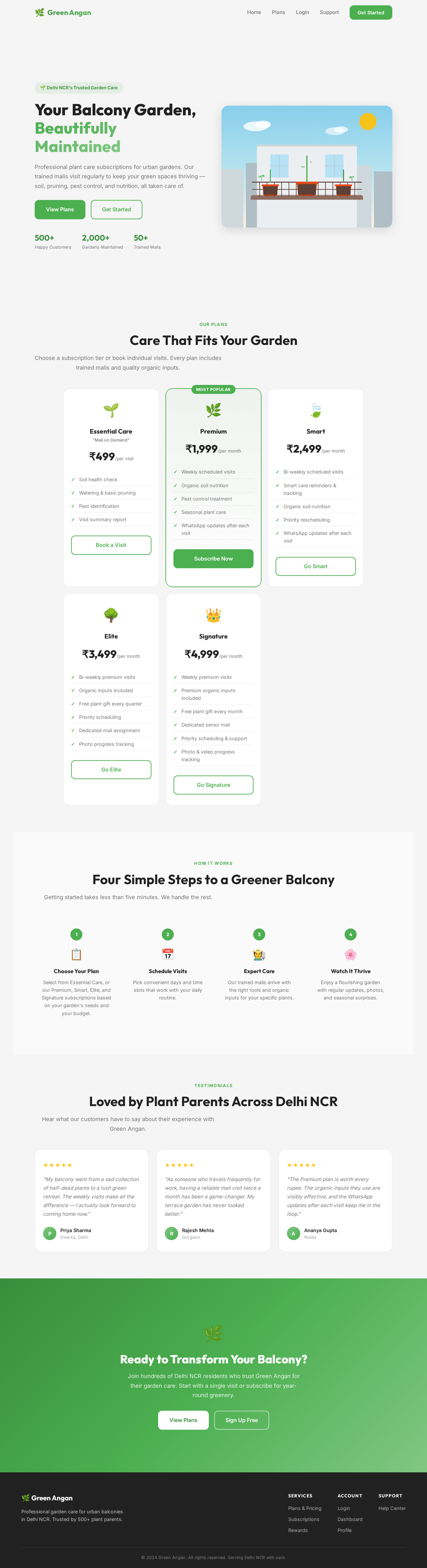 Landing design preview
