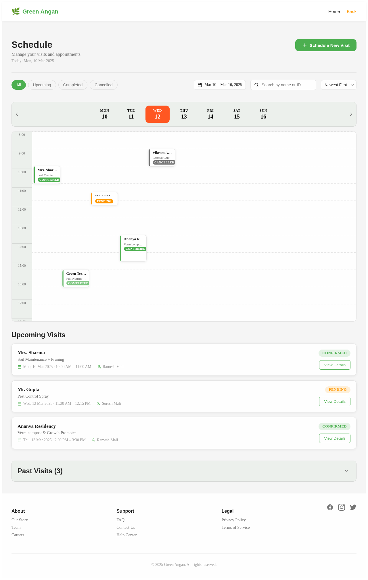Schedule design preview