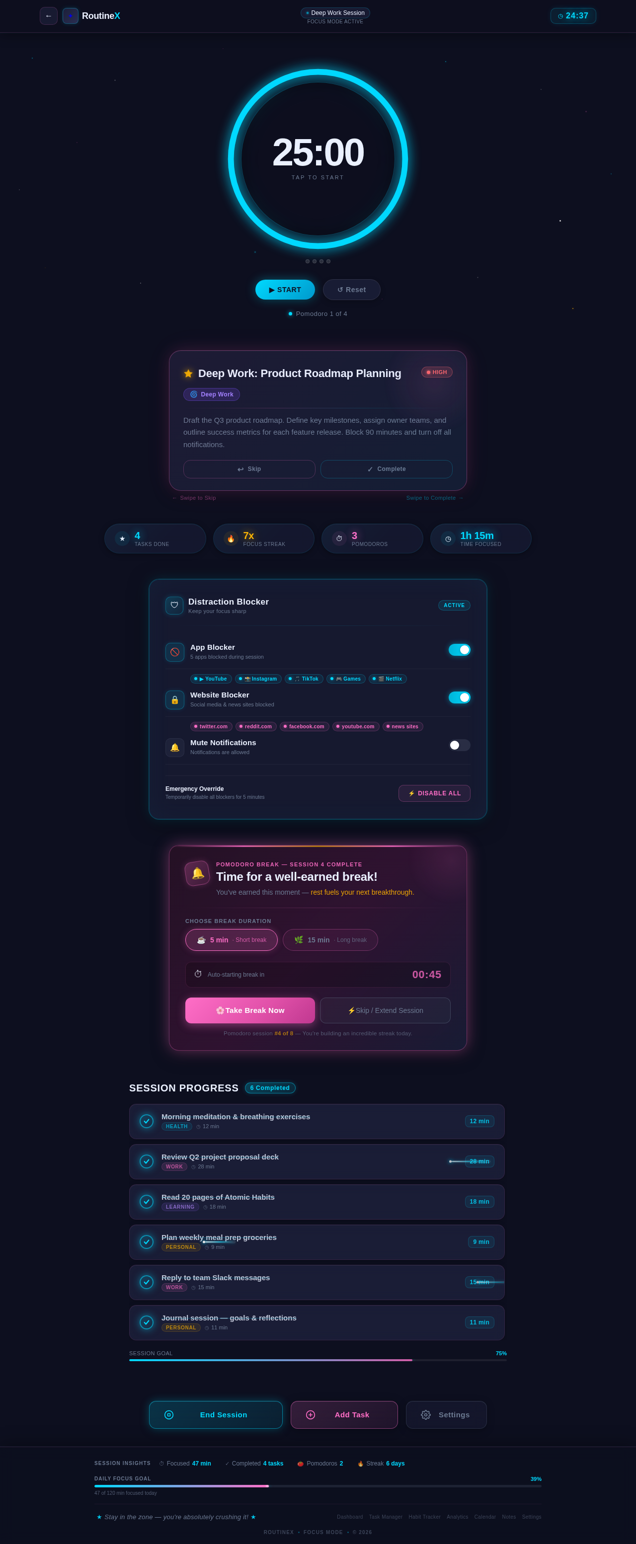 Focus Mode design preview