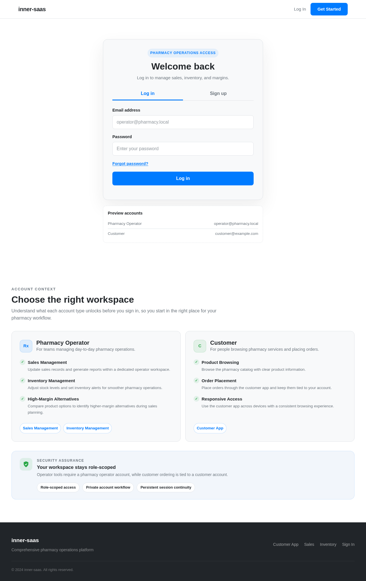 Authentication design preview
