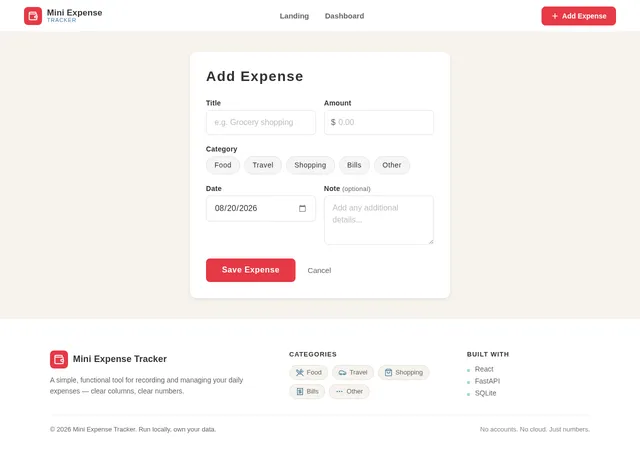 Add Expense