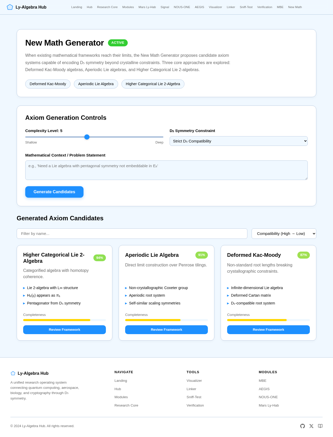 New Math design preview
