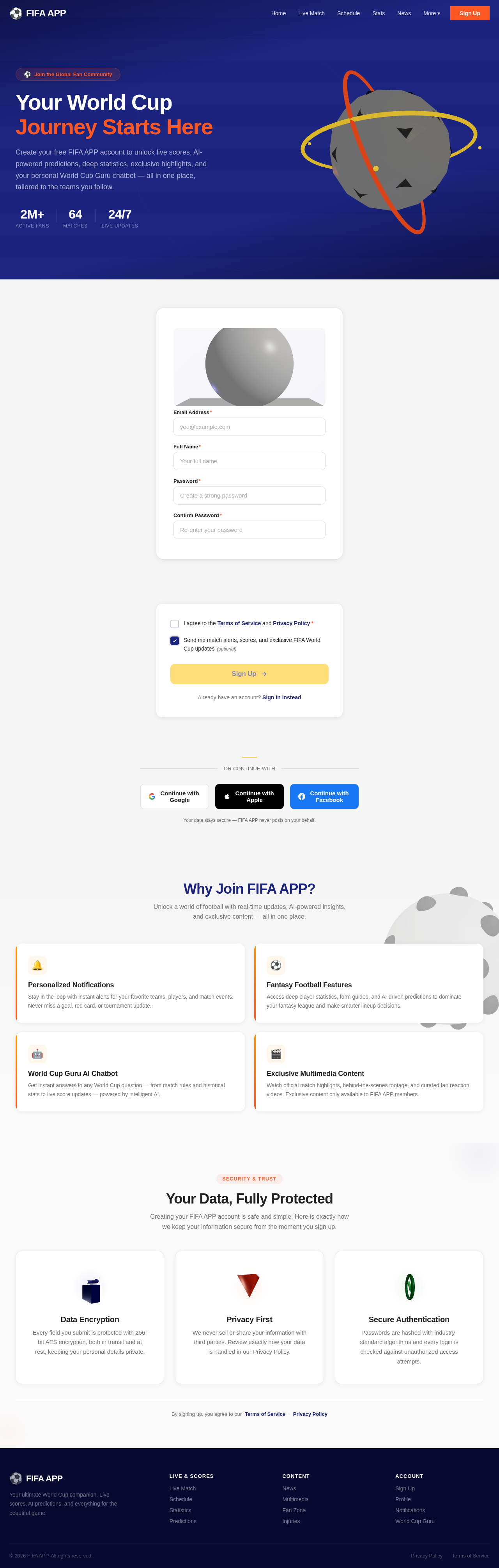 Signup design preview