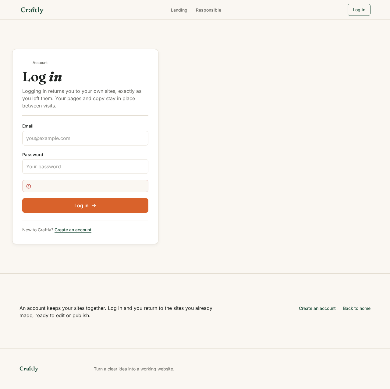 Login design preview
